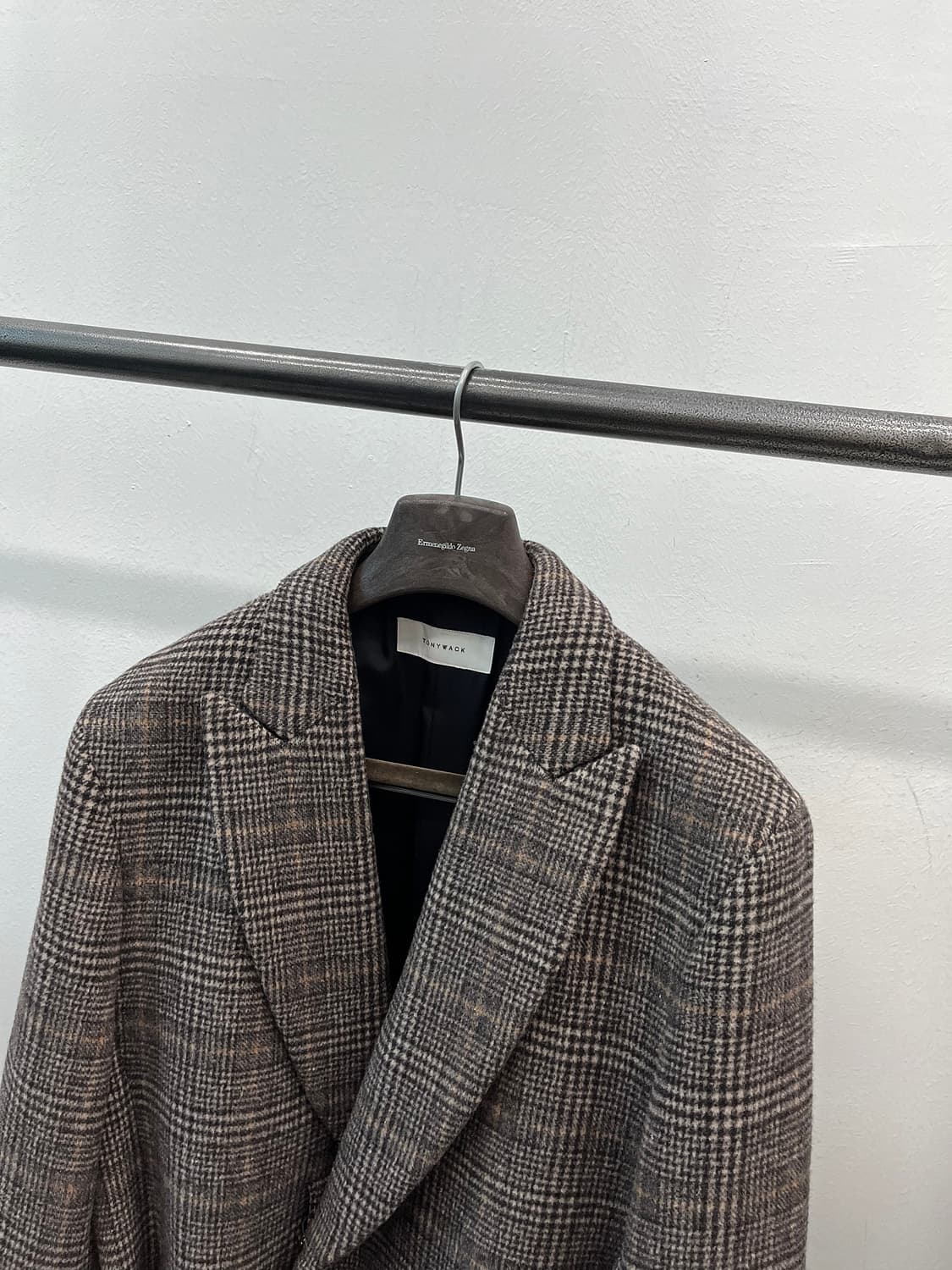 100) 토니웩 체크 로브코트  상품이미지2