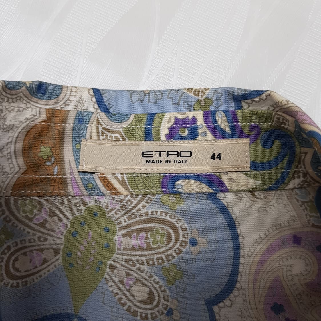 에트로 ETRO 이탈리아 페이즐리 프린트 셔츠 IT44 사이즈 상품이미지5