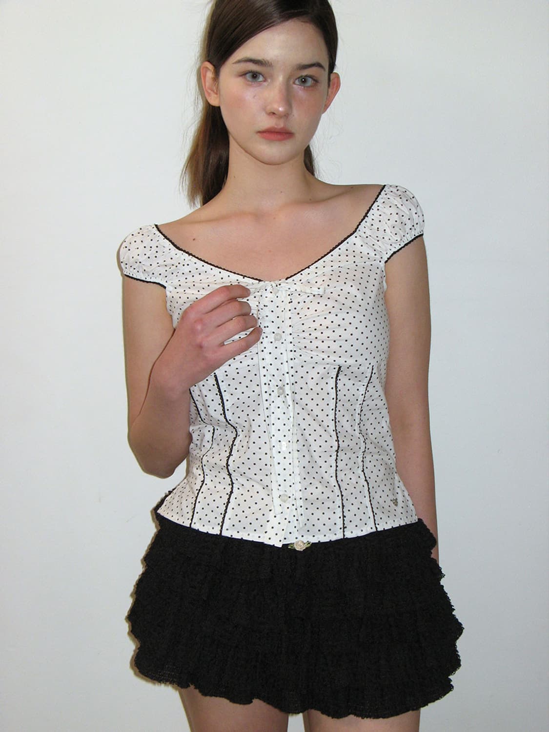 새상품) 크랭크 프릴치마바지 상품이미지2