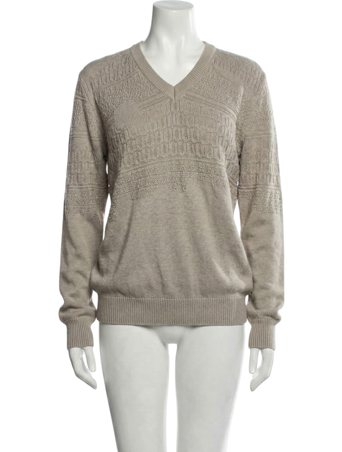 v neck pattern knit 상품이미지1