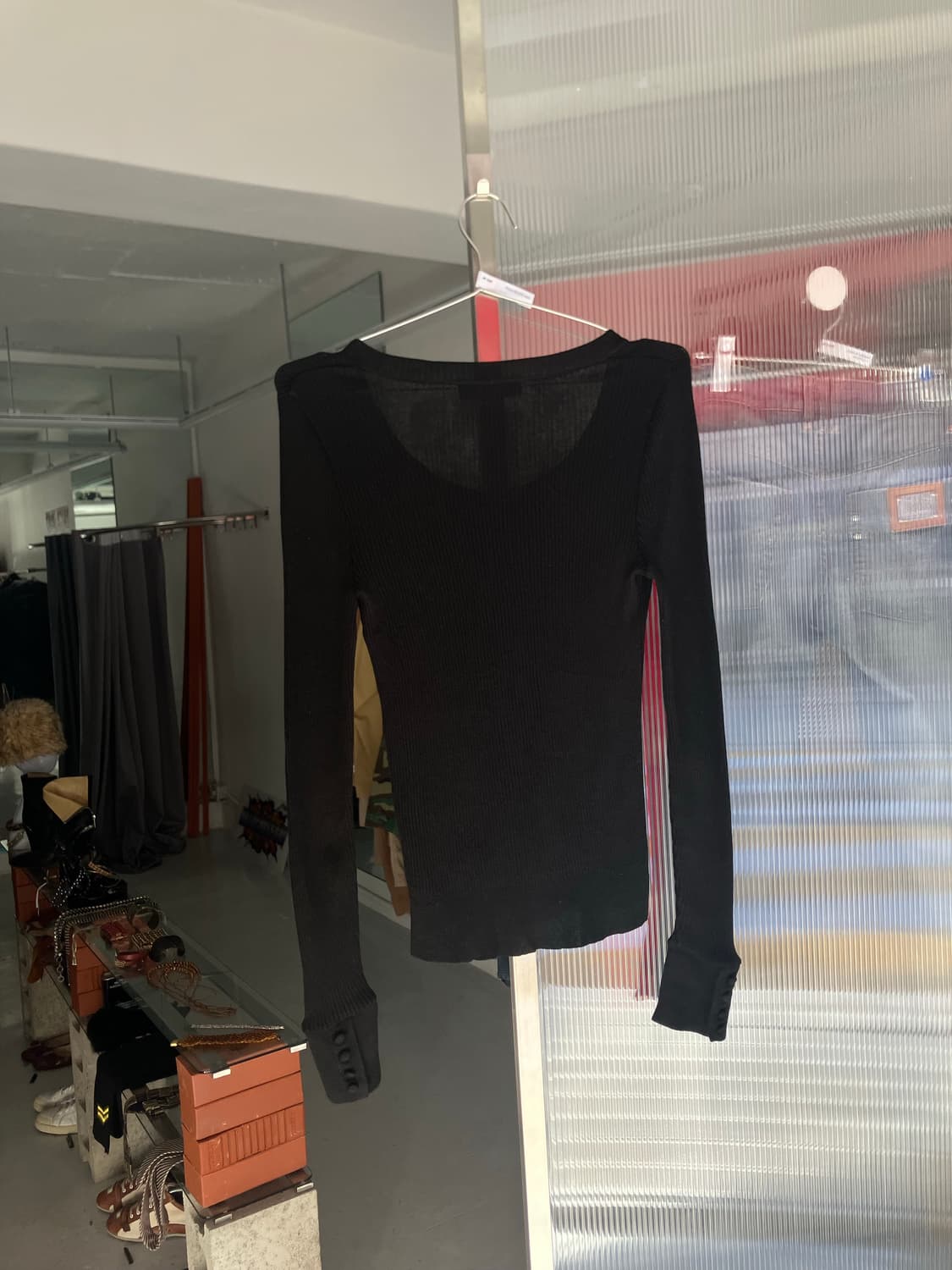 입체짜임 스냅슬리브 니트 상품이미지3