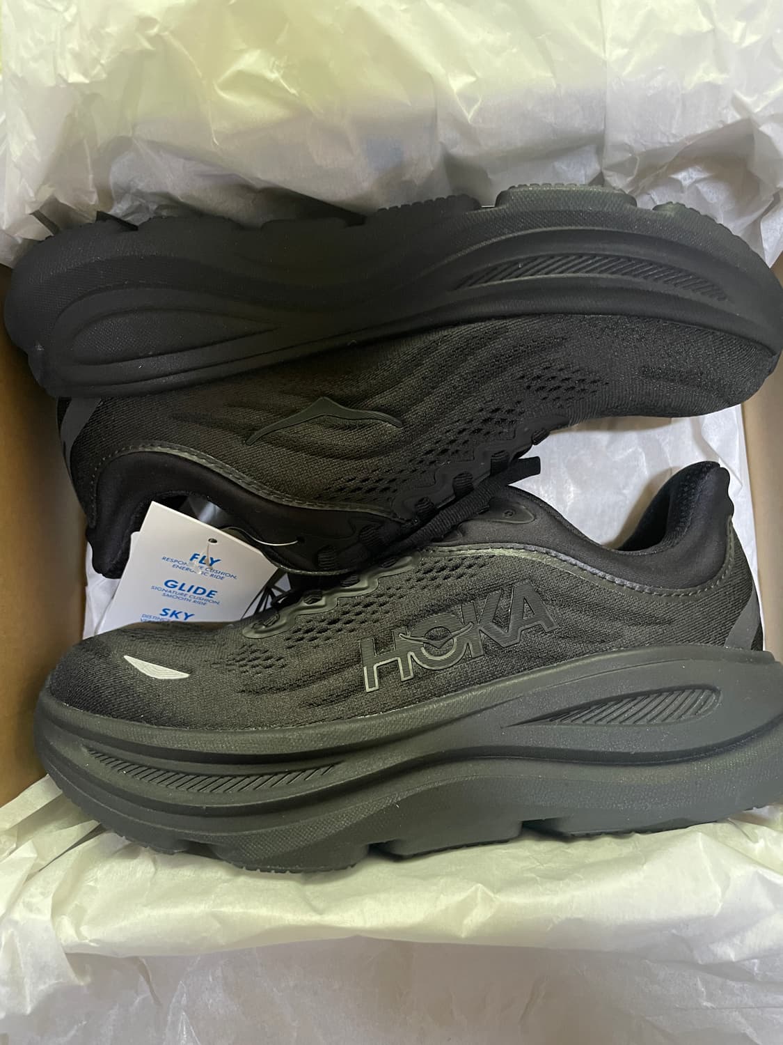 [270] 호카 본디 9 블랙 와이드 상품이미지1