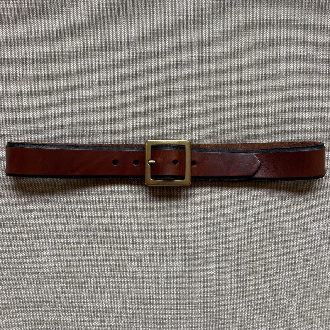 [28-29] 80s USA G.H.BASS 브라운 레더 솔브 버클 벨트 상품이미지1