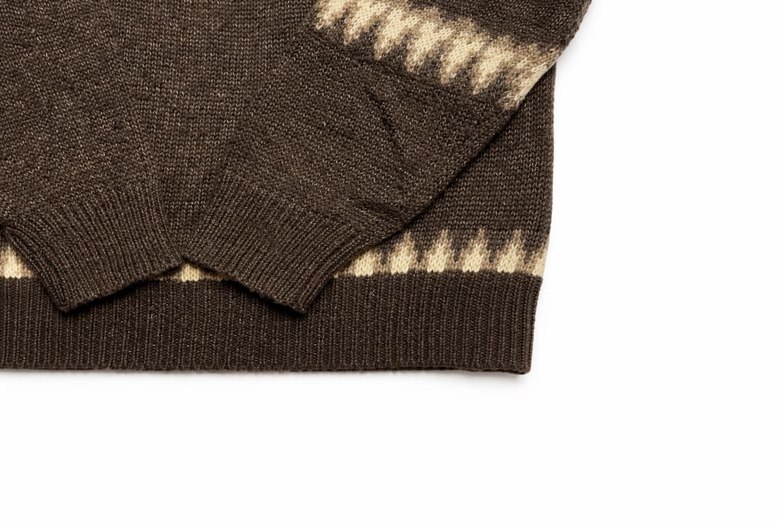 JPN 일본 빈티지 노르딕 페어아일 보헤미안 패턴 요크 니트 스웨터 상품이미지5