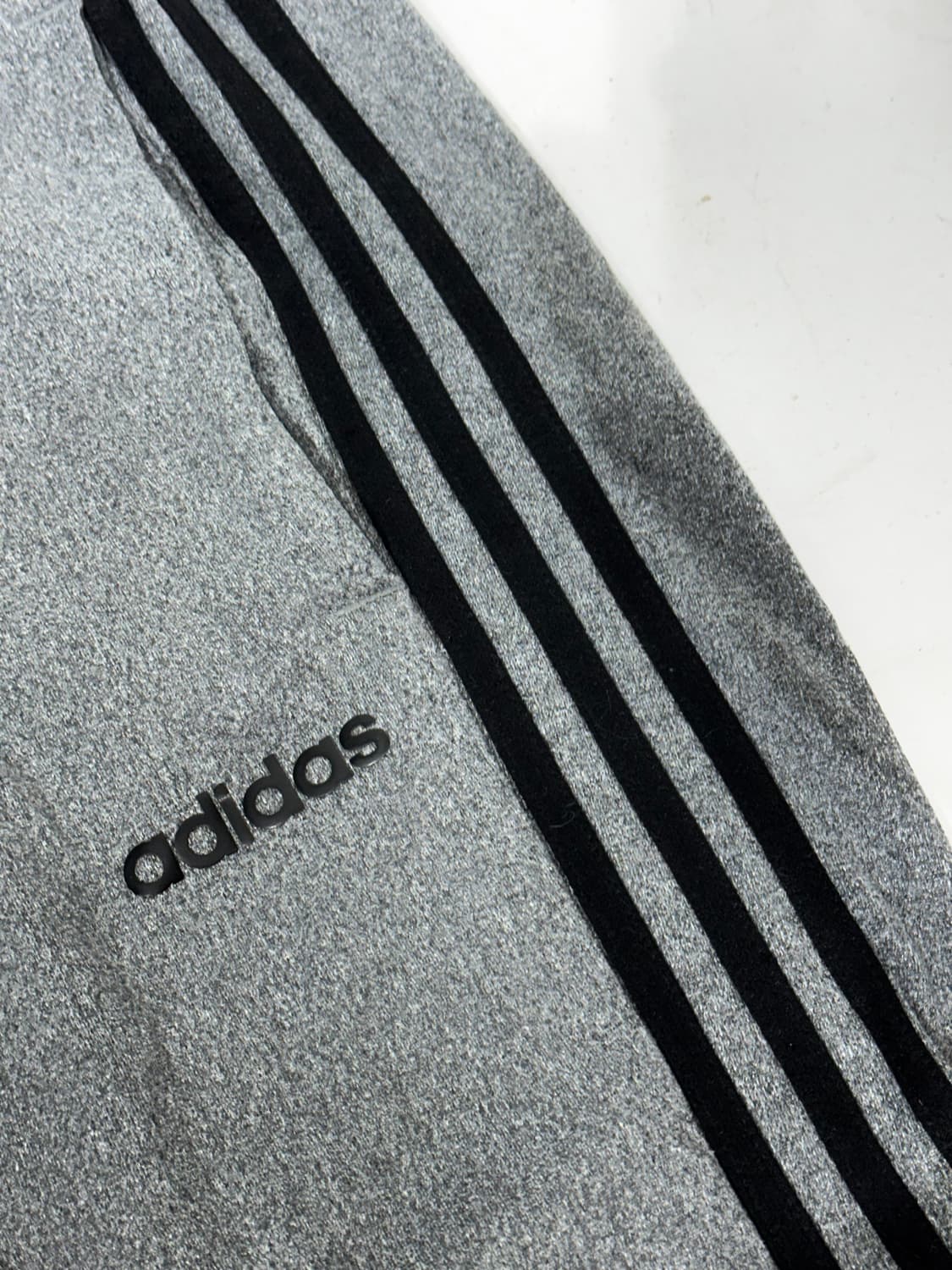아디다스 그레이 블랙 삼선 와이드 팬츠 S 상품이미지6
