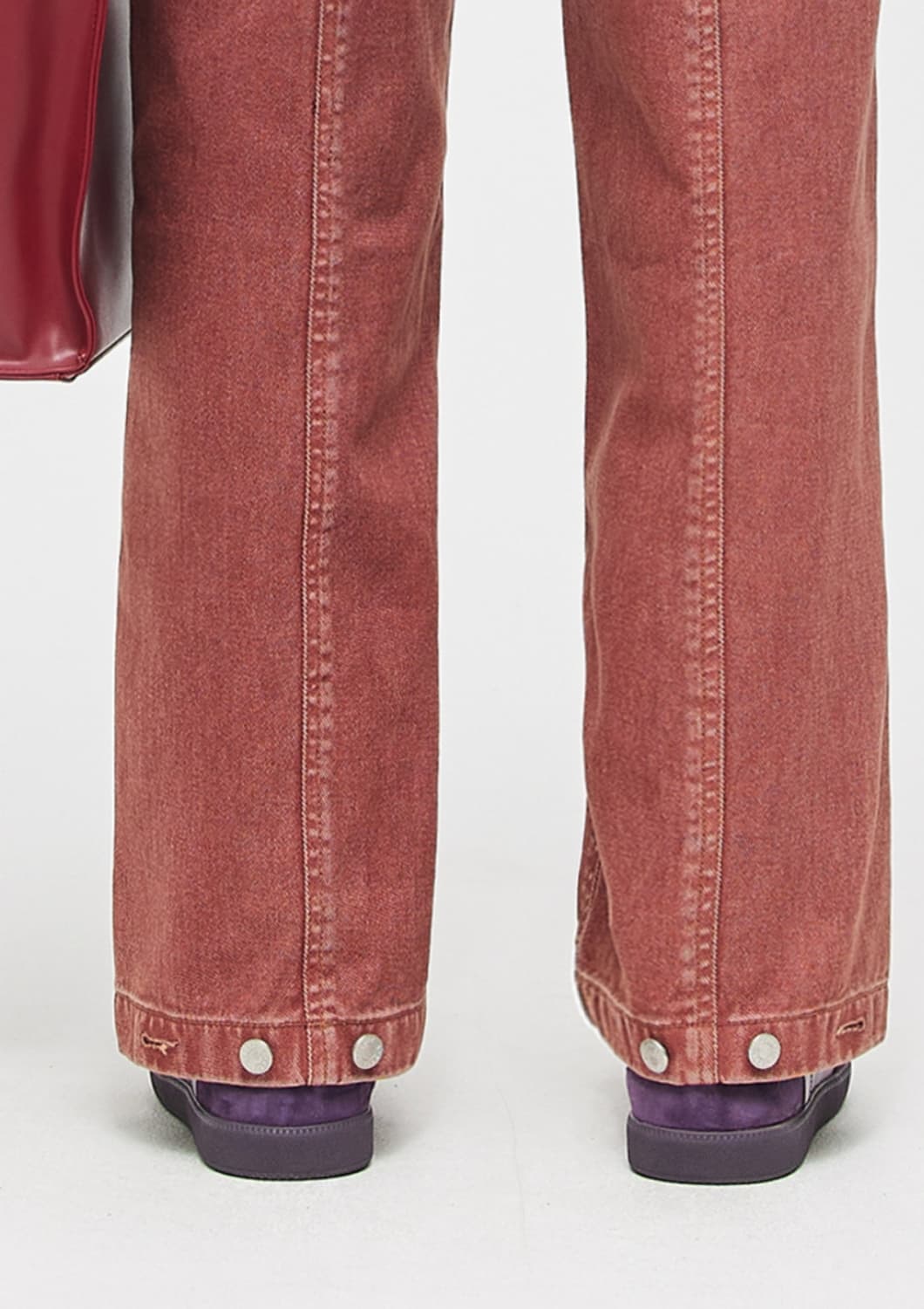 CRANBERRY INCISION DYING WIDE PANTS 상품이미지3