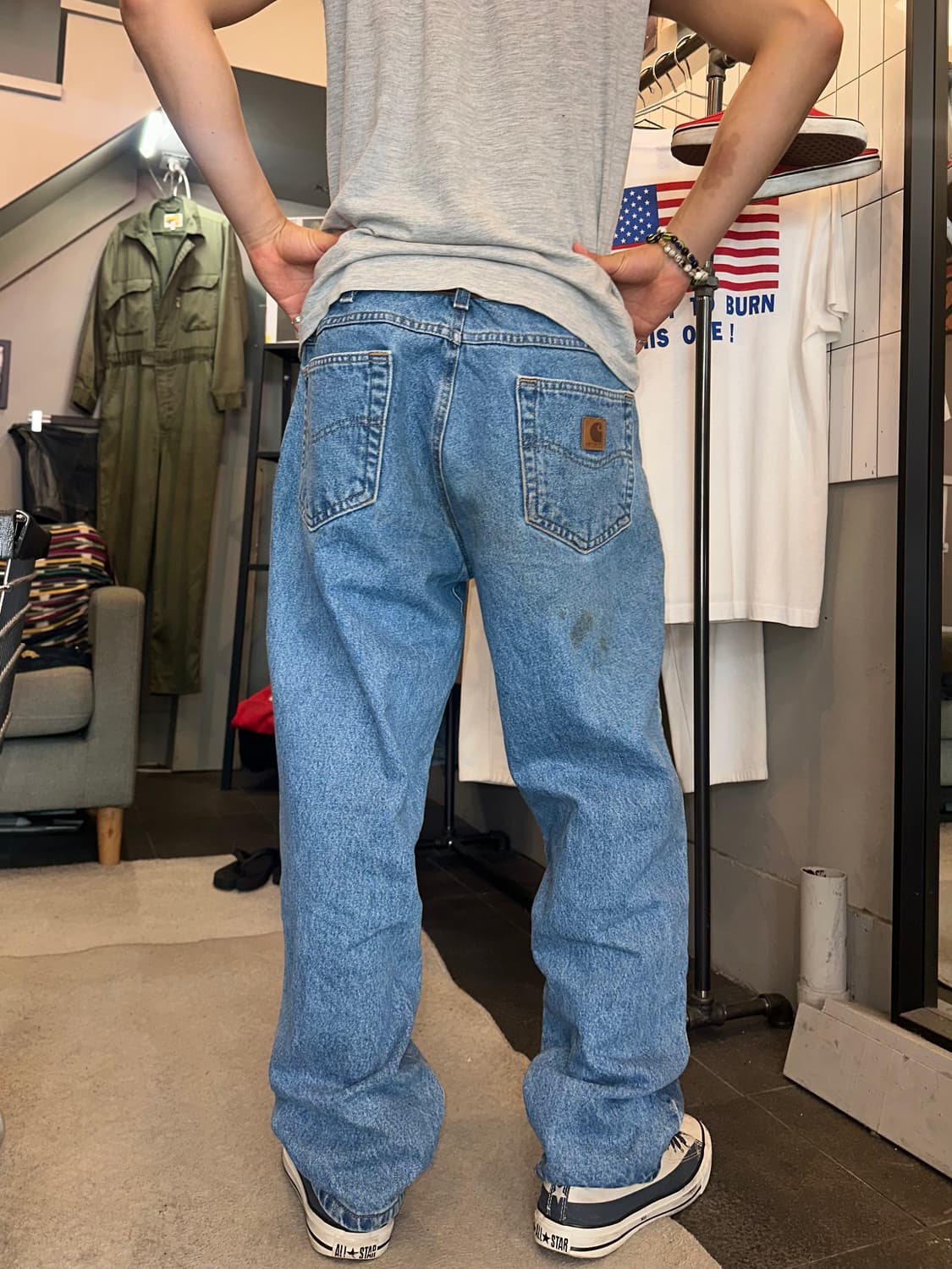 00’s Carhartt washed denim pants 상품이미지3