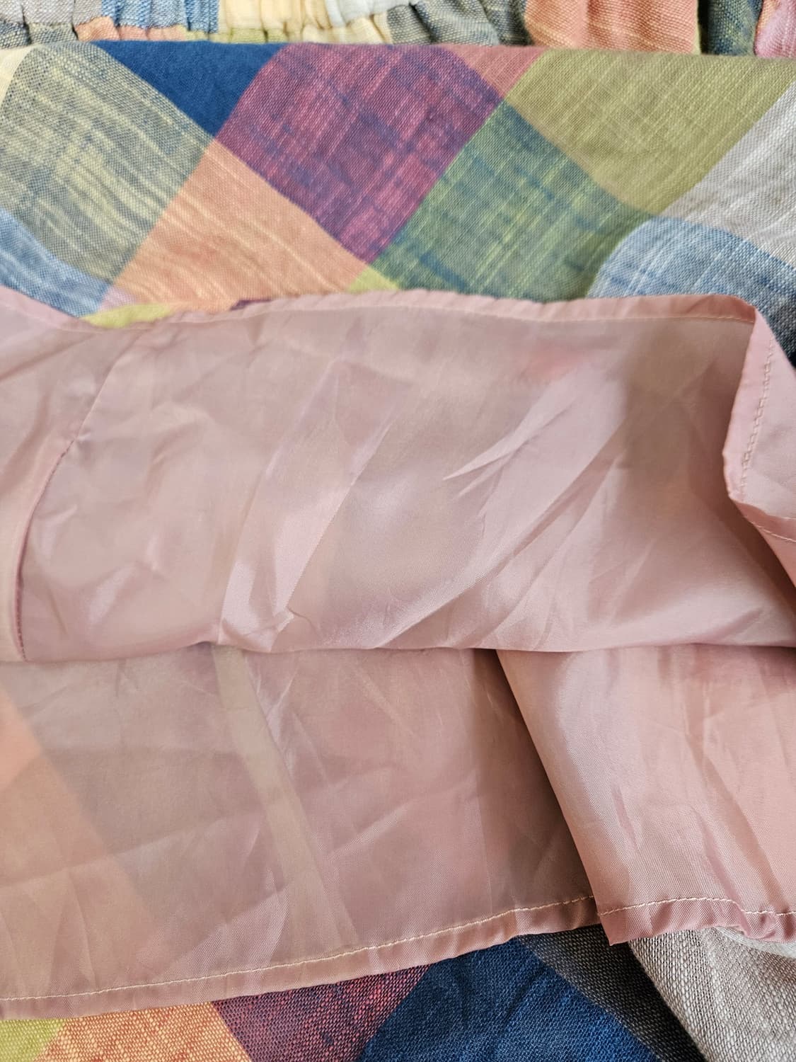 파스텔 체크 플레어 롱스커트 상품이미지9
