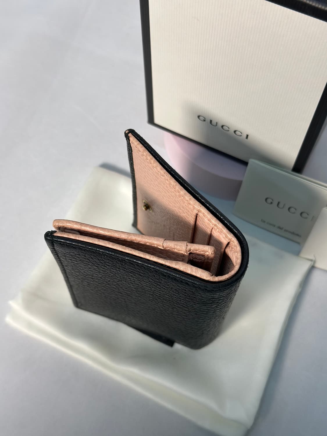 [정품] 구찌 마몽 금장 반지갑 리본보우 상품이미지3