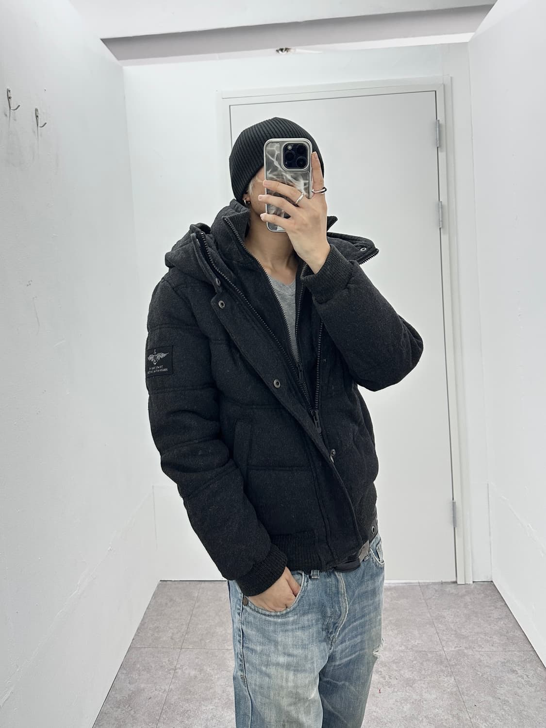 Nearby the best jeans two zipper padding 상품이미지1