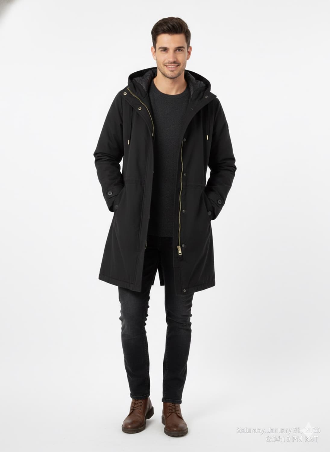 블랙 파카 라이너 X-SMALL 상품이미지9