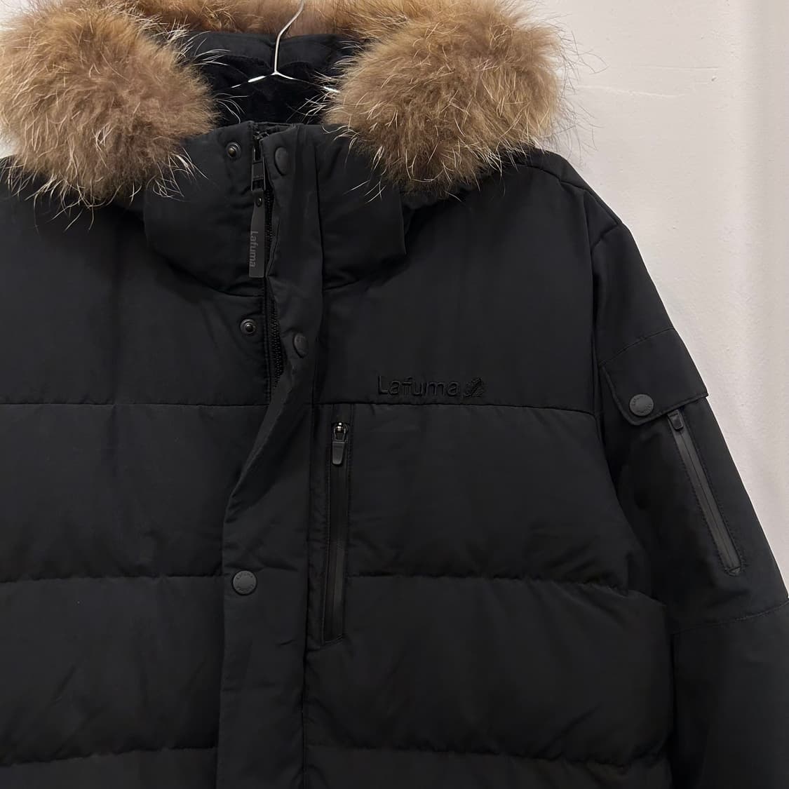 라푸마 덕다운 너구리털 후드 패딩 자켓 상품이미지1