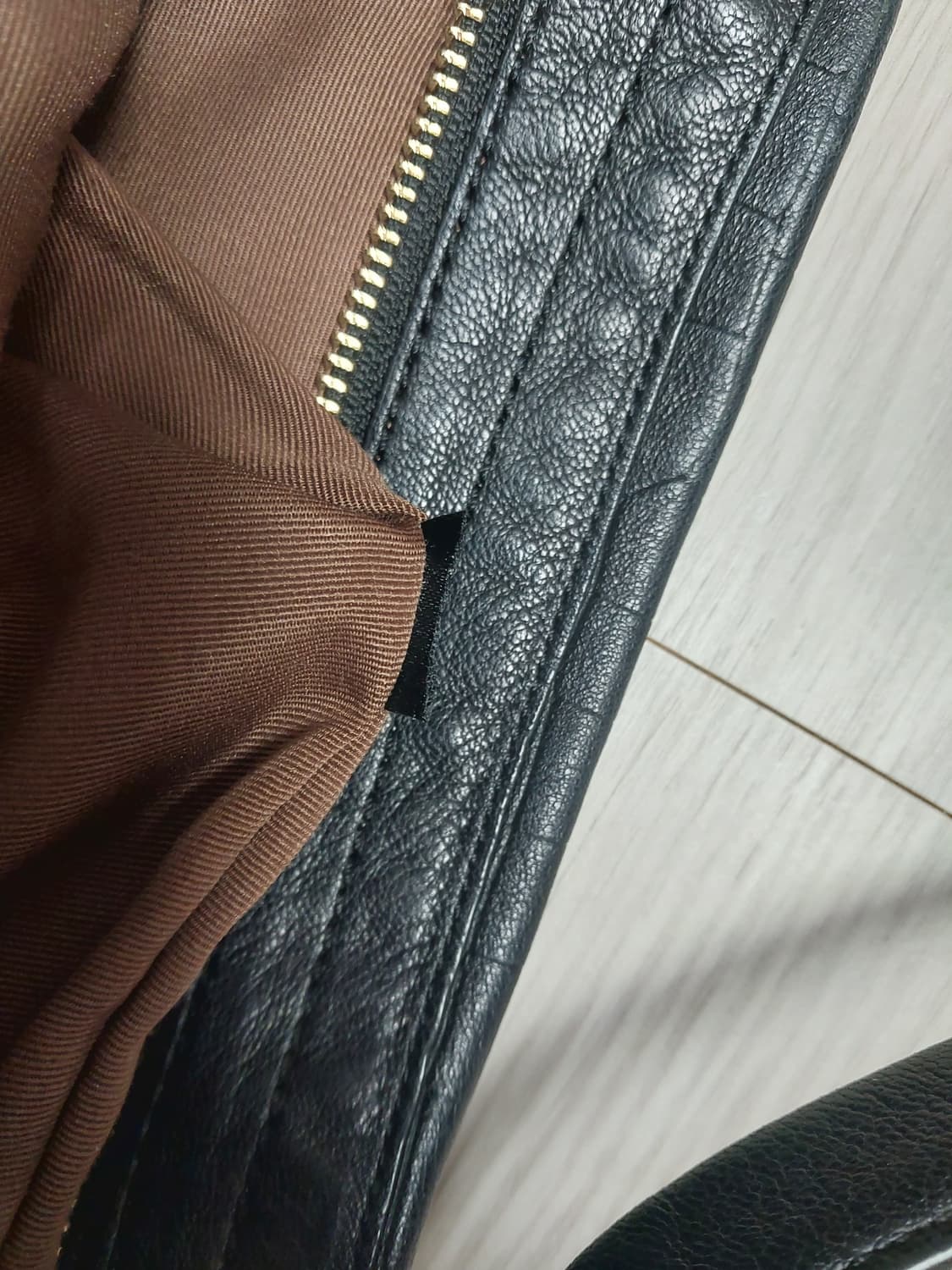 로렌랄프로렌 블랙 레더 숄더백 상품이미지10