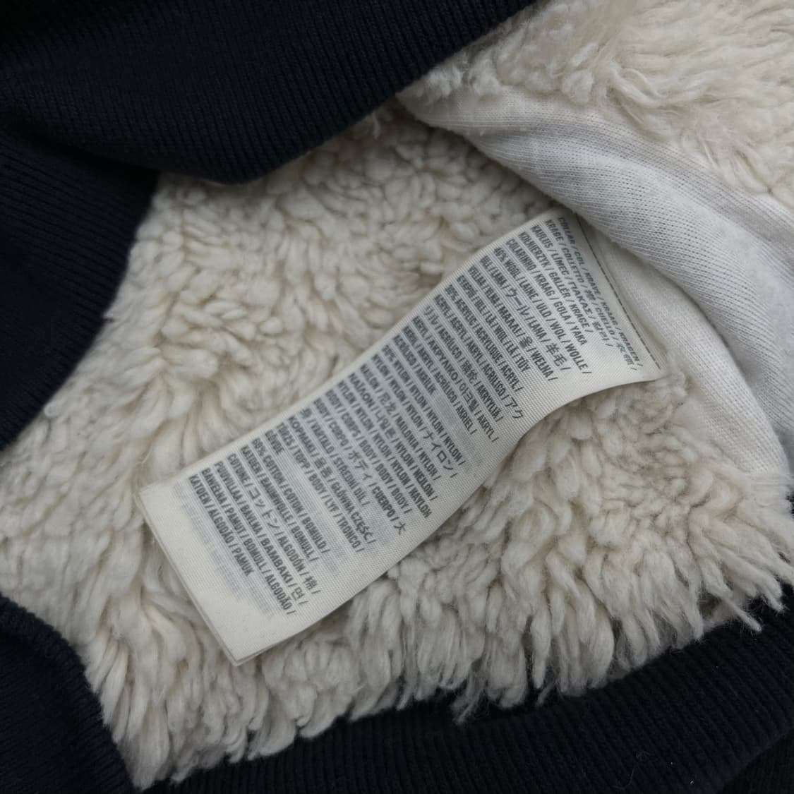 아베크롬비 순록 양털 네이비 버튼 집업 L 상품이미지7