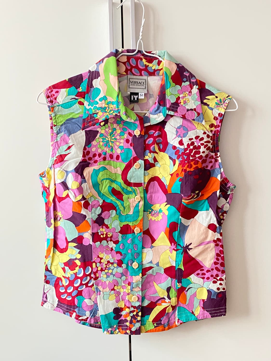 베르사체 진스 시그니처 패턴 베스트 (빈티지) 여성셔츠 여성자켓 Vers 상품이미지1