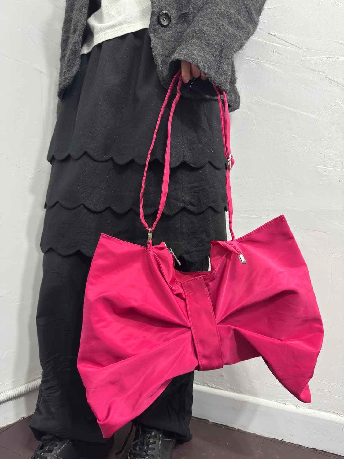 pink ribbon shoulderbag 상품이미지5