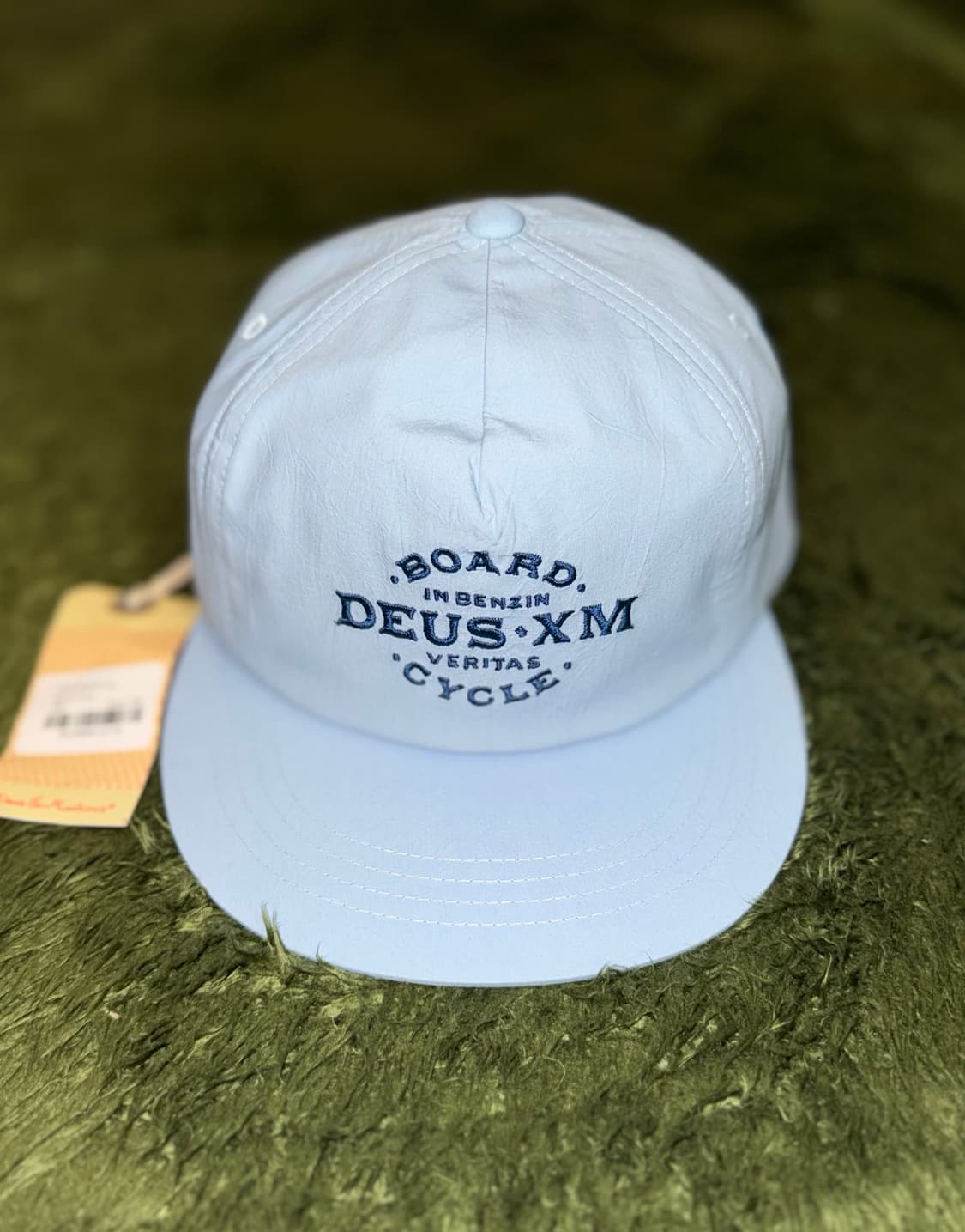 DEUS 데우스 엑스 마키나 보드 앤 사이클 자수 로고 캡 블루 상품이미지1
