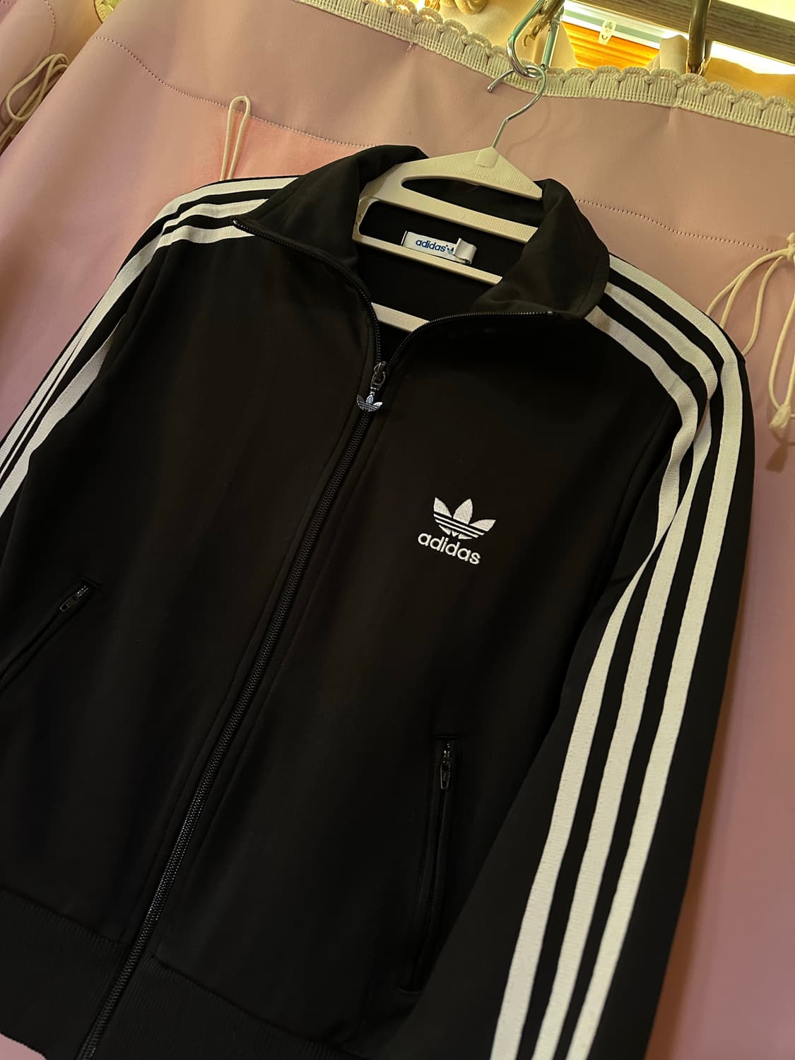 아디다스져지 아디다스 파이어버드 트랙탑 불꽃 왕불꽃  블랙 집업 상품이미지3