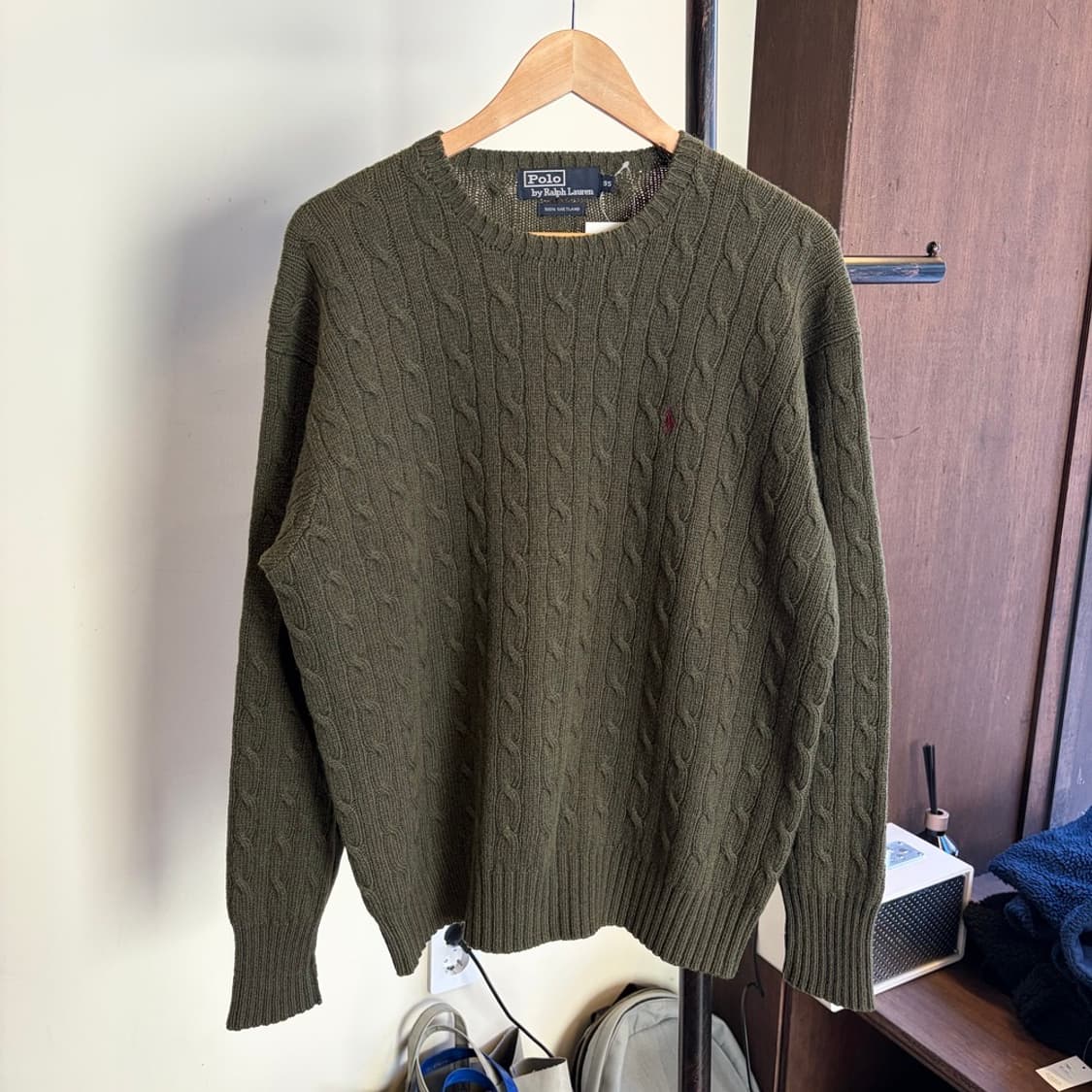 15411 - 폴로 랄프로렌 카키 케이블 울 니트 (울 100%) 상품이미지2