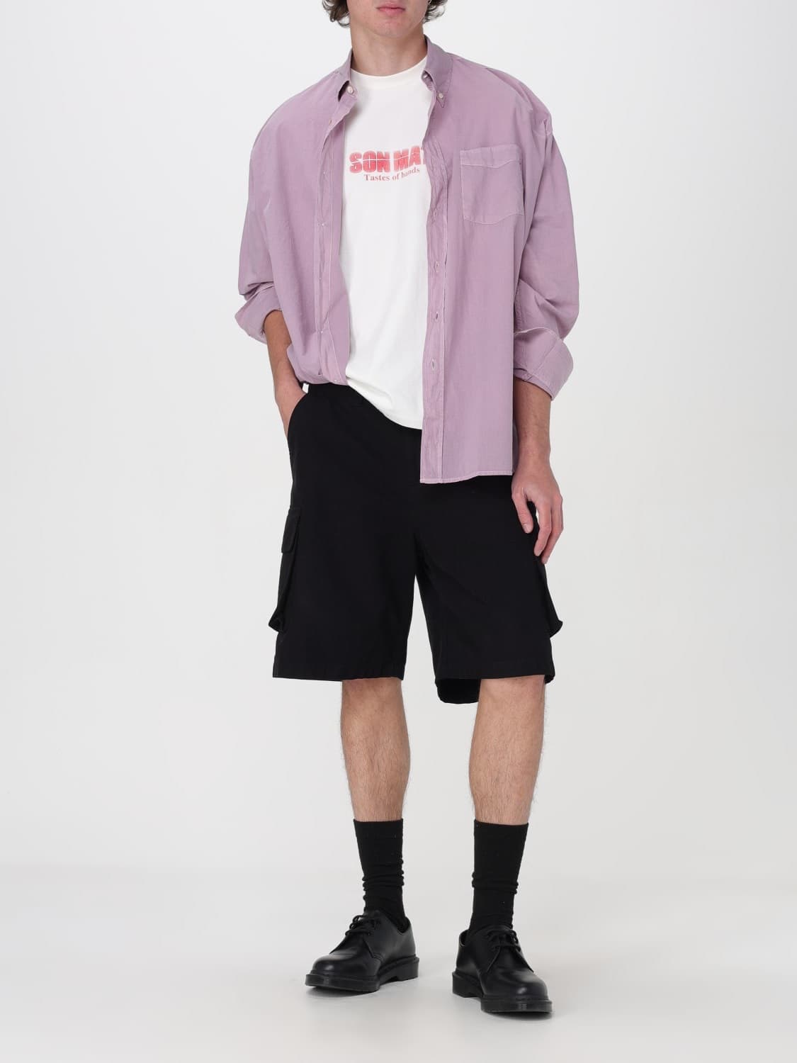 (정품/새상품) 아워레가시 남성 화이트 손맛 프린트 박스 티셔츠 상품이미지5