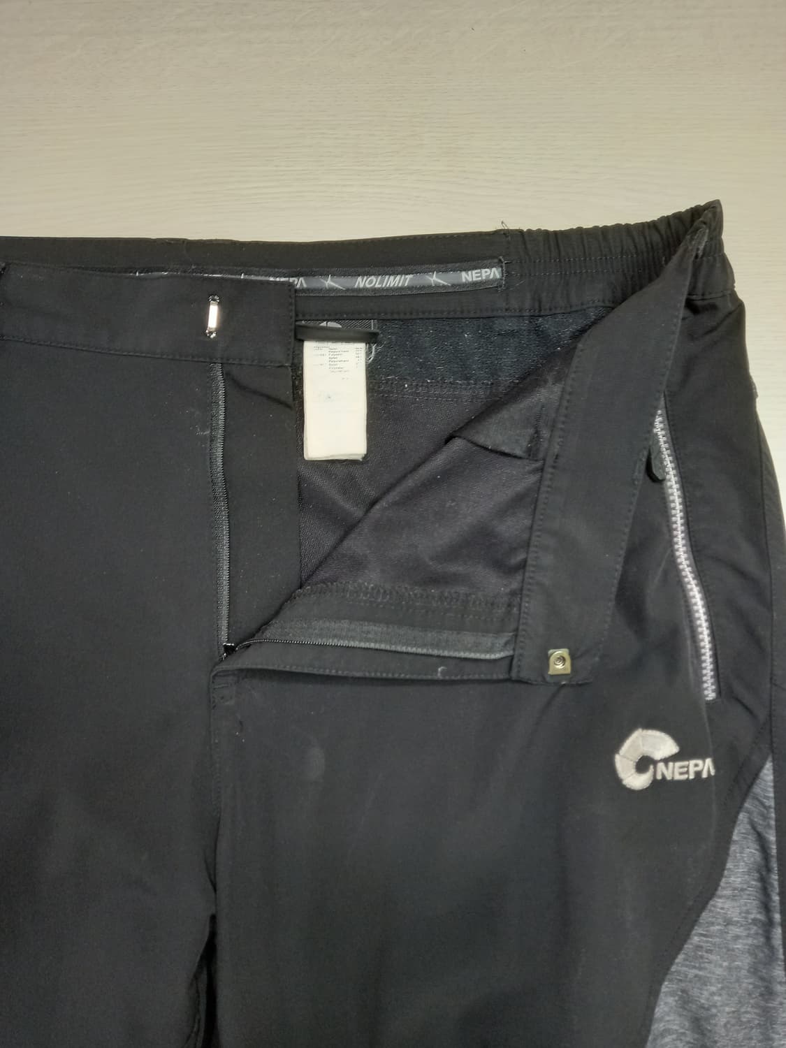 40 NEPA Kor 봄여름용 스판 등산바지 블랙 40-36 상품이미지6