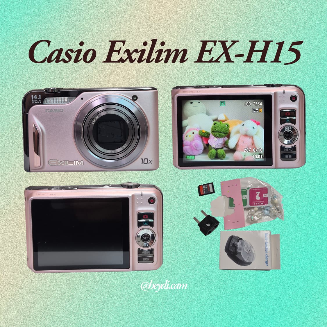 (츄디카)카시오 엑슬림 Casio Exilim EX-H15 핑크 상품이미지2