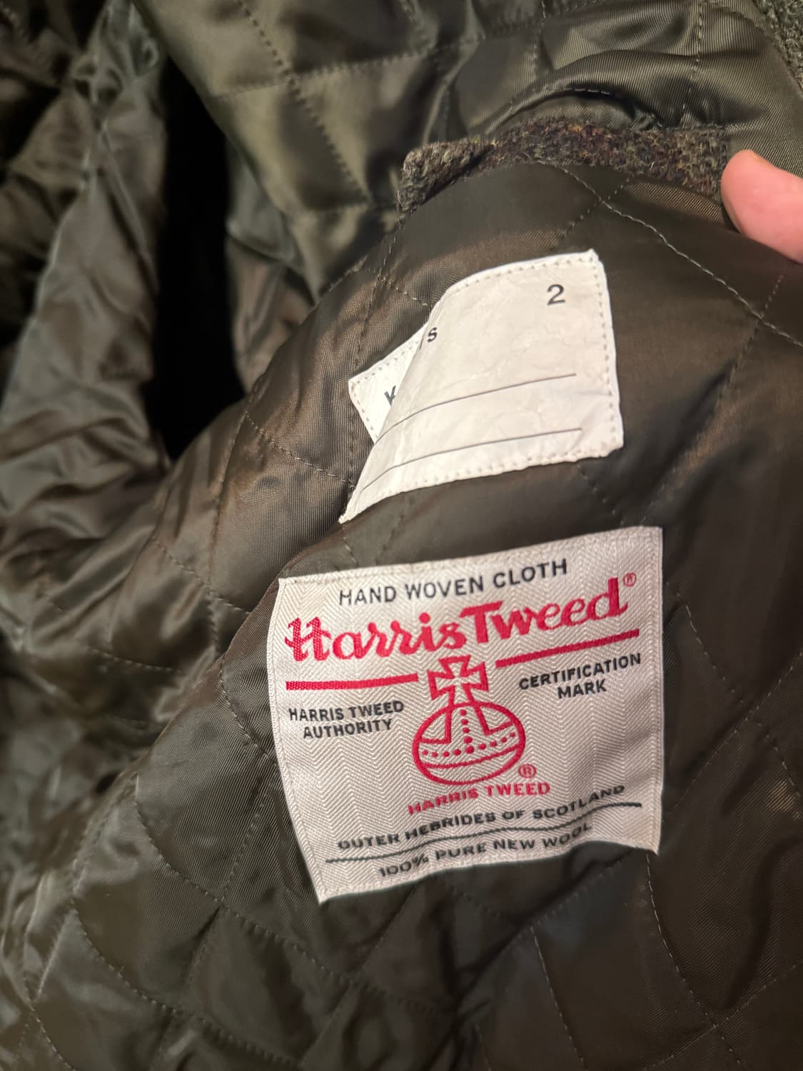 카키스 해리스 트위드 울 자켓 상품이미지2