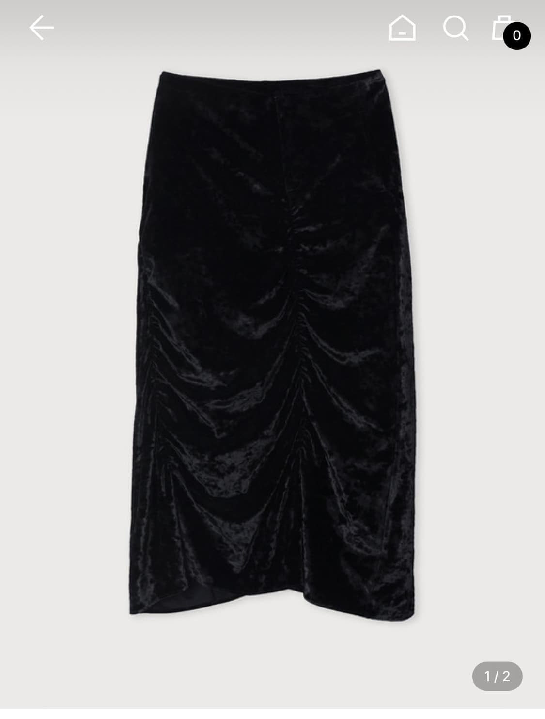 에토스 벨벳셔링 스커트 m 상품이미지3