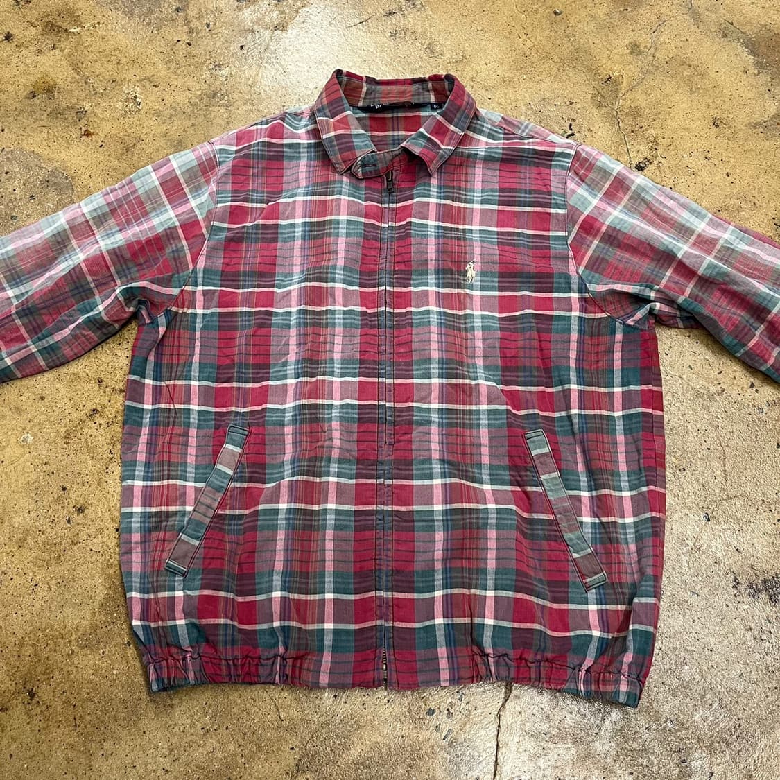 [정품/90] 폴로 랄프로렌 체크 집업 자켓 b8 상품이미지3