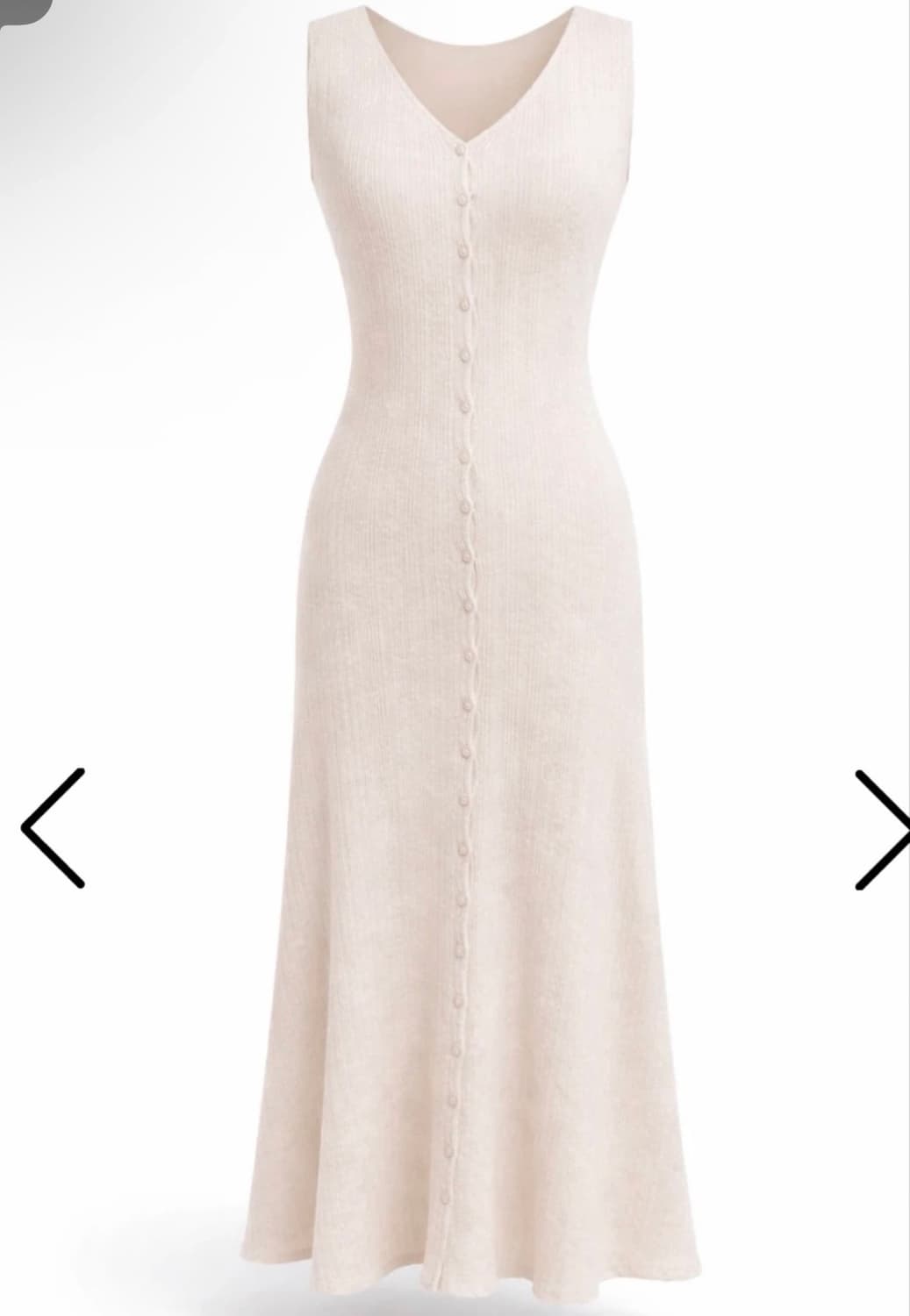 카인다미 버튼 슬림 니트 원피스 연핑크 상품이미지5