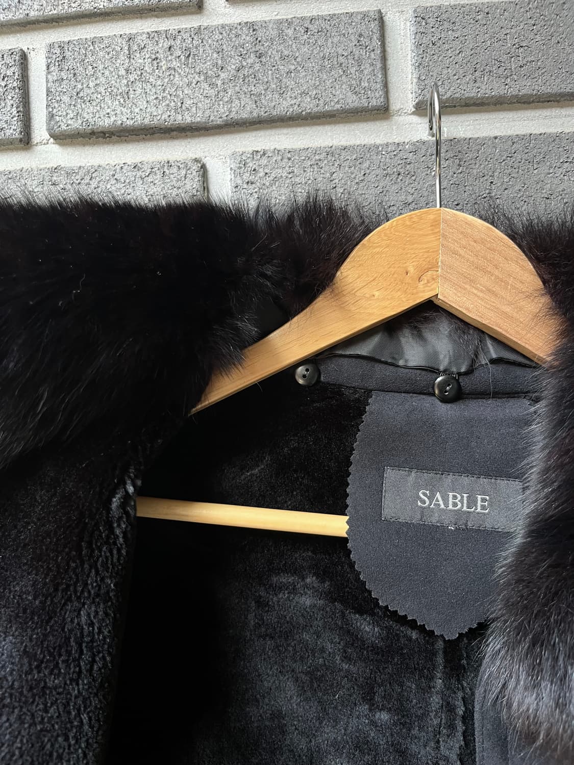 폭스퍼 시어링 자켓 블랙 상품이미지10