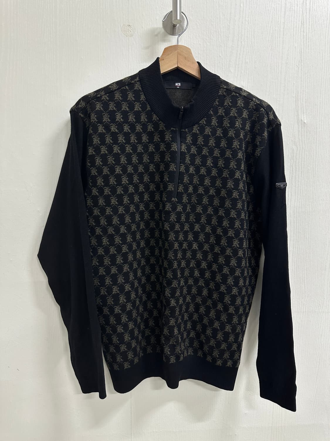 K2 남성 하프집업 패턴 니트 100 상품이미지1