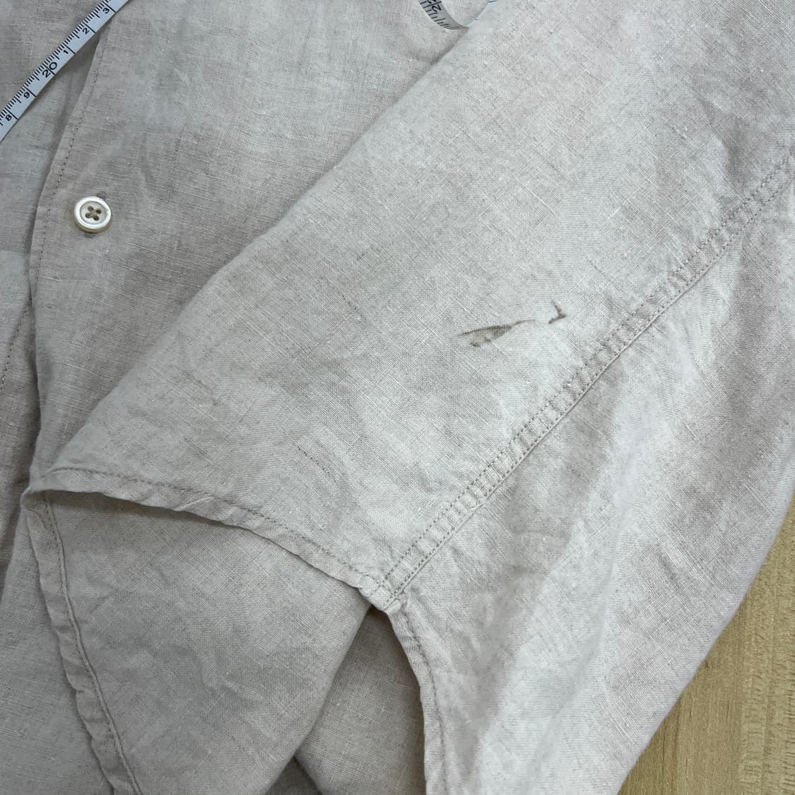 Nautica 노티카 베이지 린넨 블렌드 셔츠 XL 상품이미지8