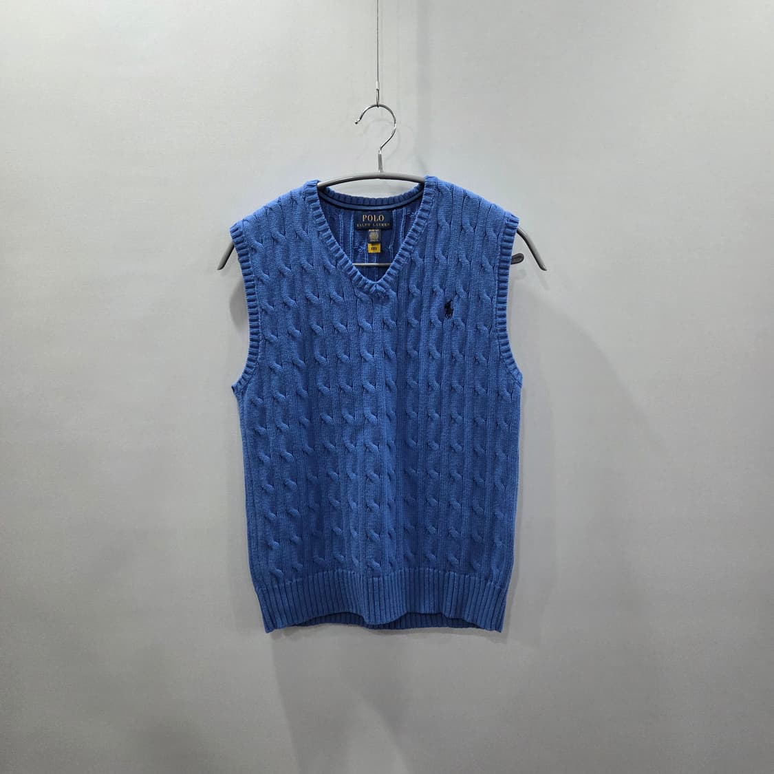 폴로랄프로렌 키즈 케이블 니트 베스트 스카이블루 M/10/12 상품이미지1