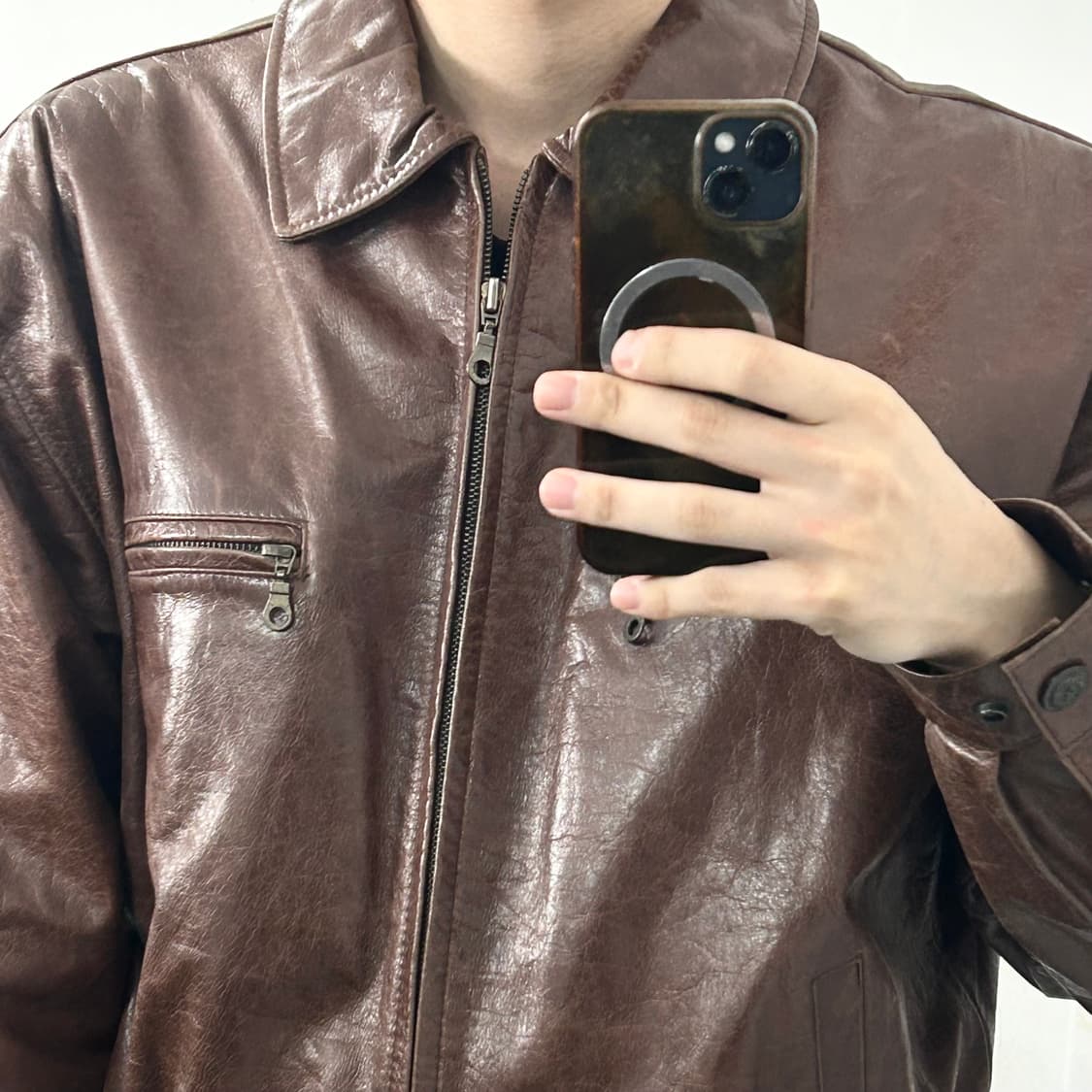 Christian Daniel 양가죽 봄버 자켓 상품이미지3