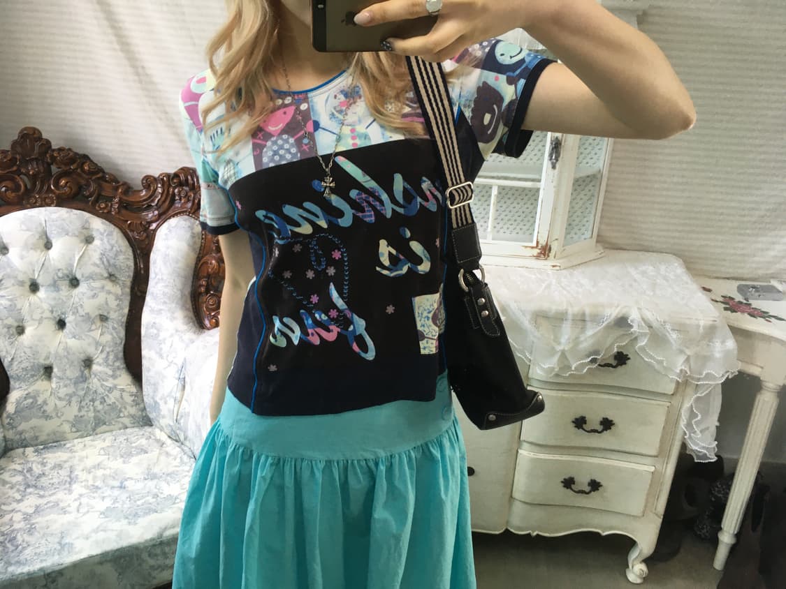 jpn vintage unique kitsch graphic t-shir 상품이미지1