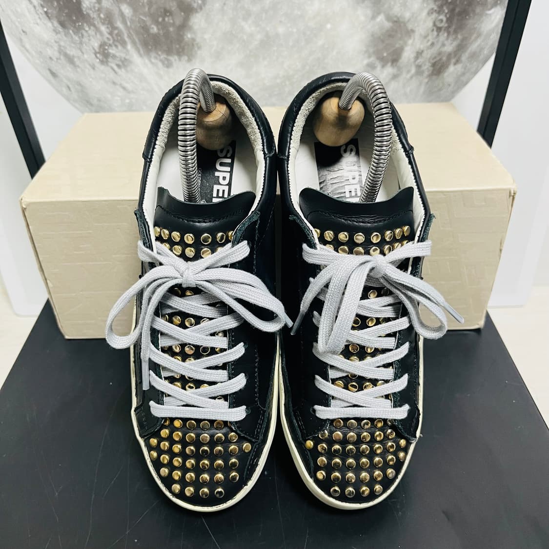정품 36) 골든구스 스터드 블랙 스니커즈 230~235 상품이미지3