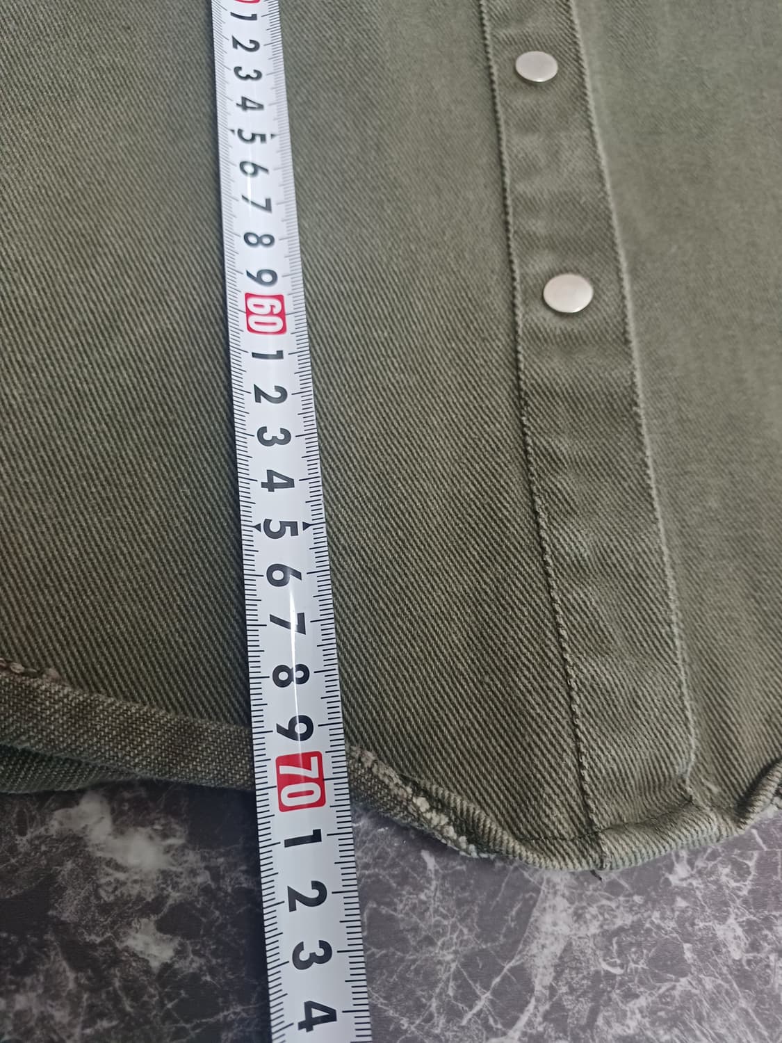 카키 워싱 디스트로이드 셔츠 자켓 
 상품이미지9