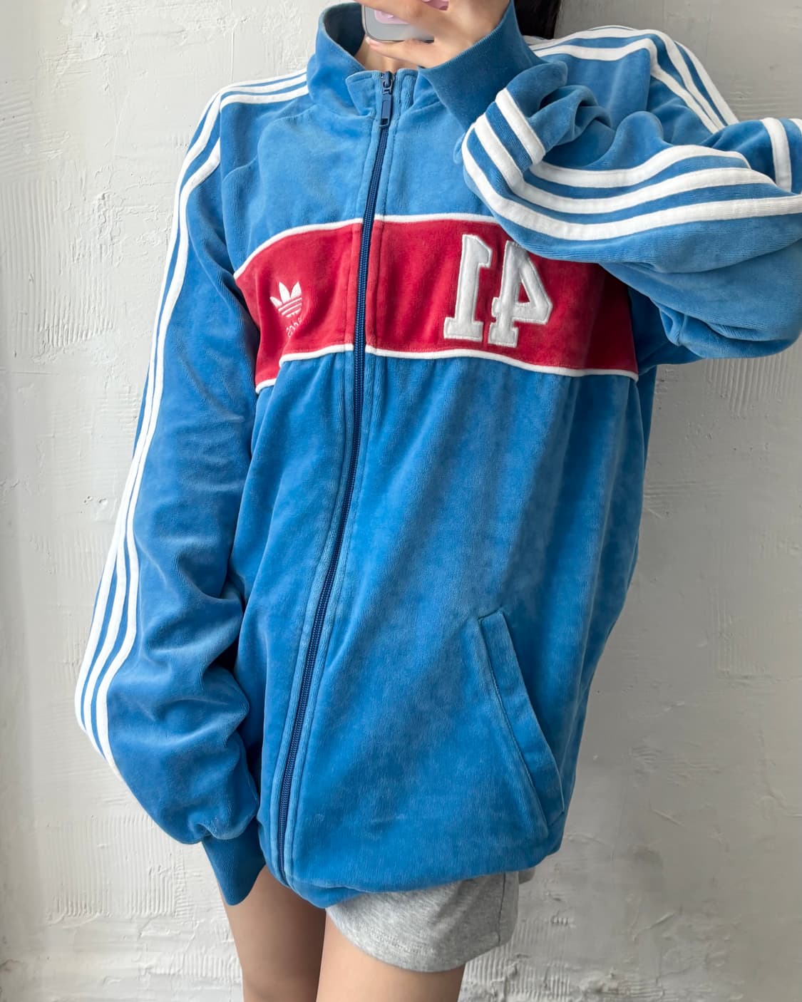 Adidas 90’s 아디다스 블루컬러 테리 트랙탑 상품이미지2