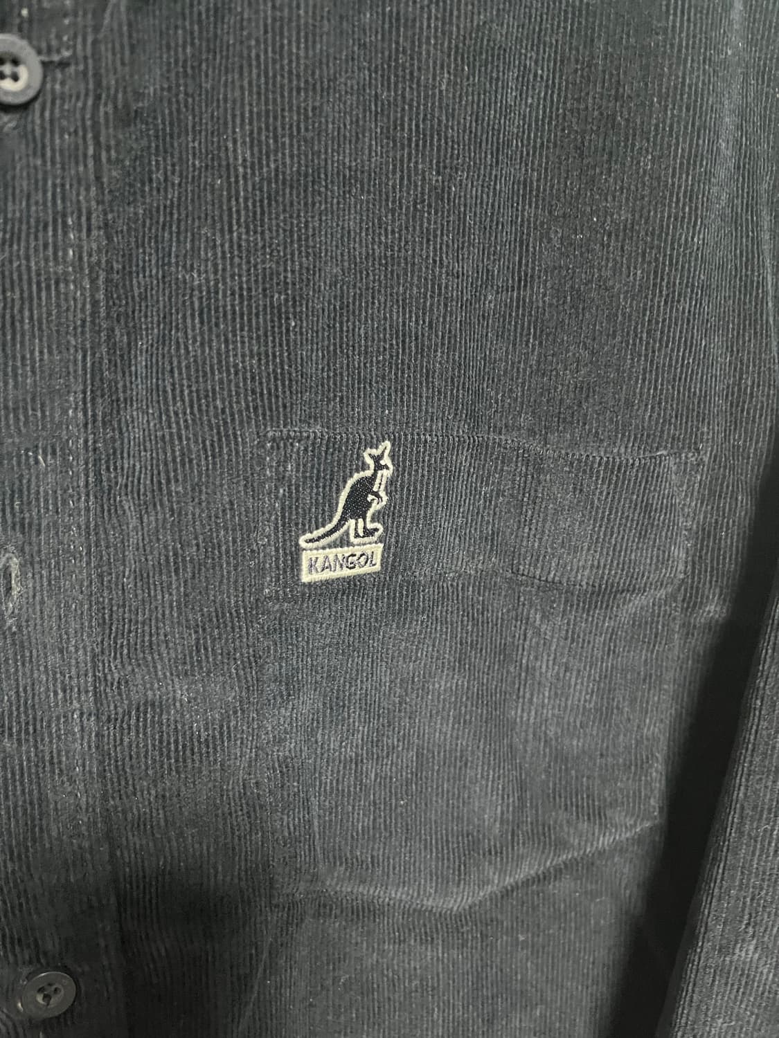 캉골 네이비 코듀로이 셔츠 상품이미지2