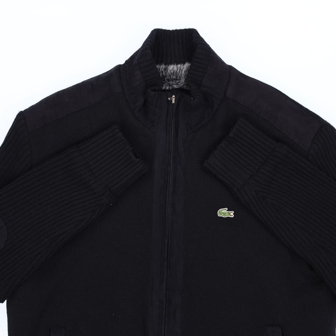 [95] 라코스테 블루종 스웨이드 혼방 니트 집업 점퍼 자켓 N6951 상품이미지3