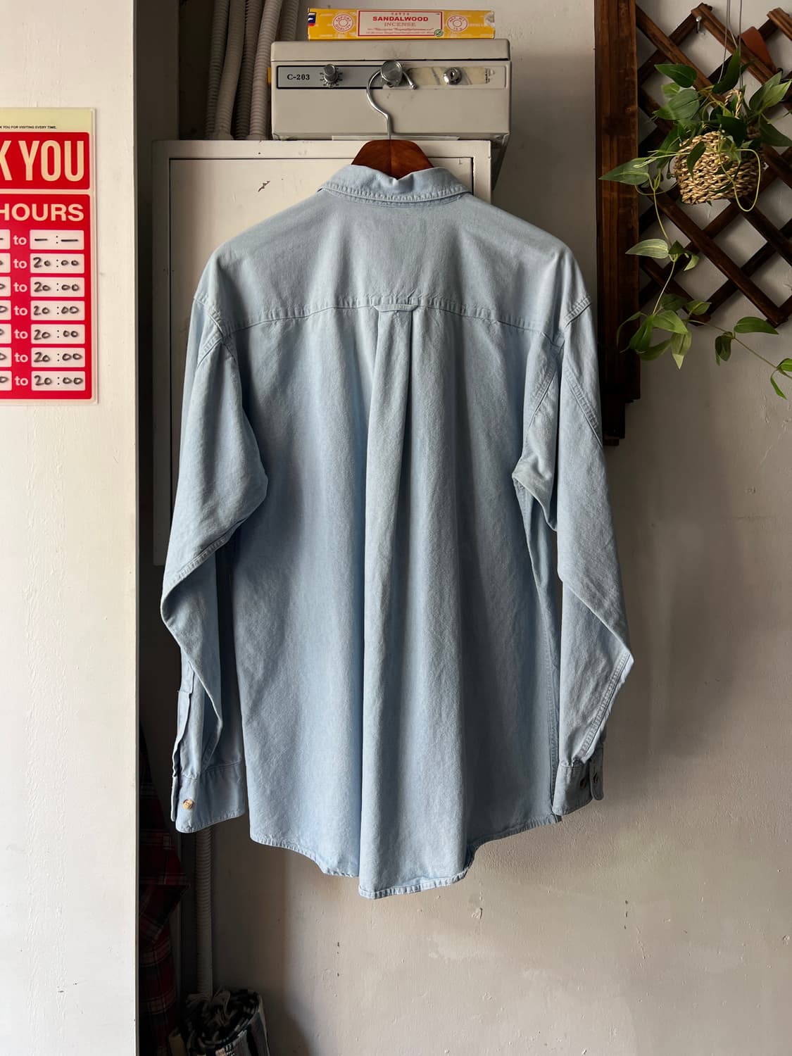 [M]90's USA 빈티지 워너브라더스 데님 셔츠 상품이미지6