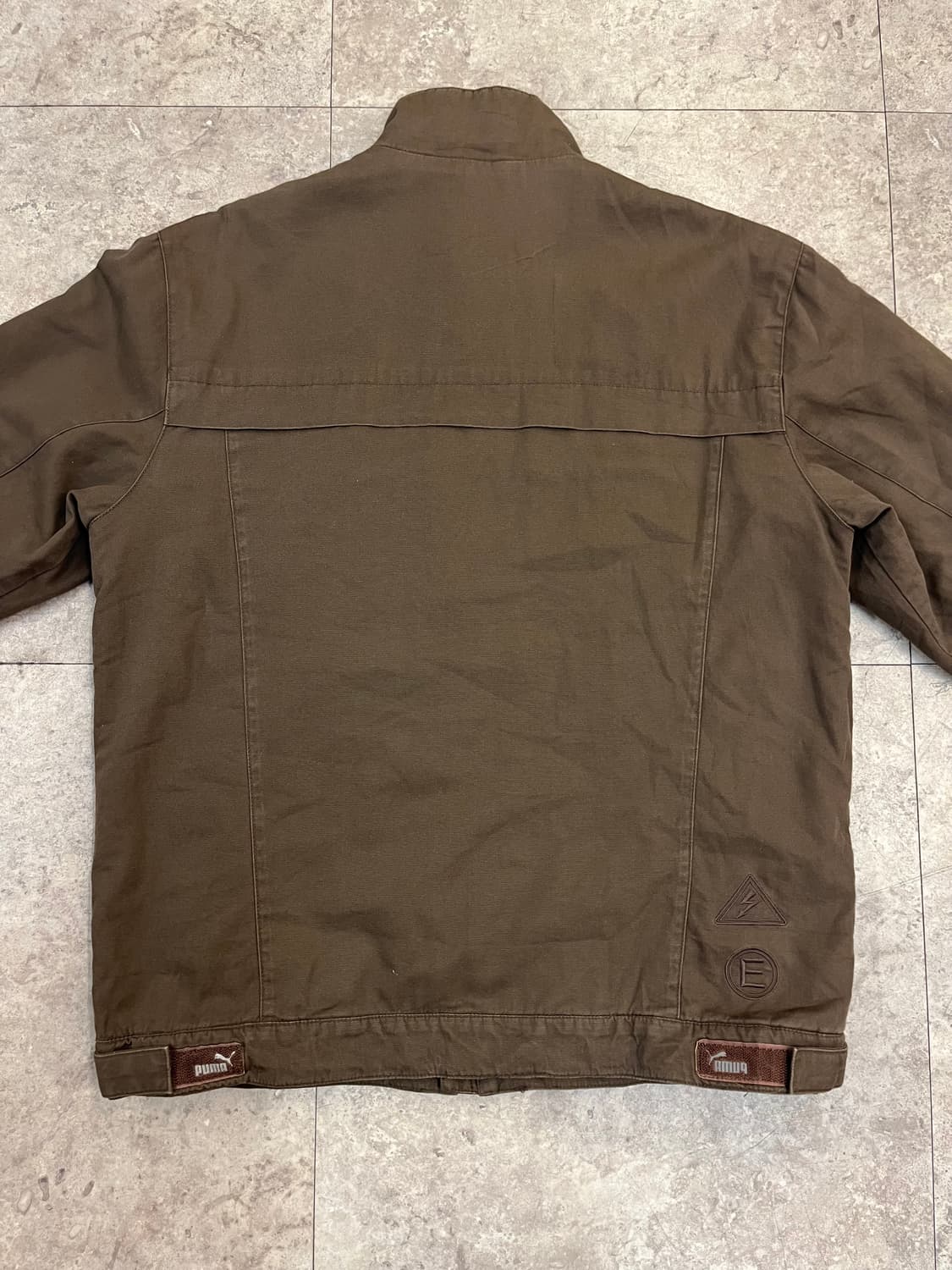 푸마 코튼 집업 자켓 브라운 XL #csz3593 상품이미지8