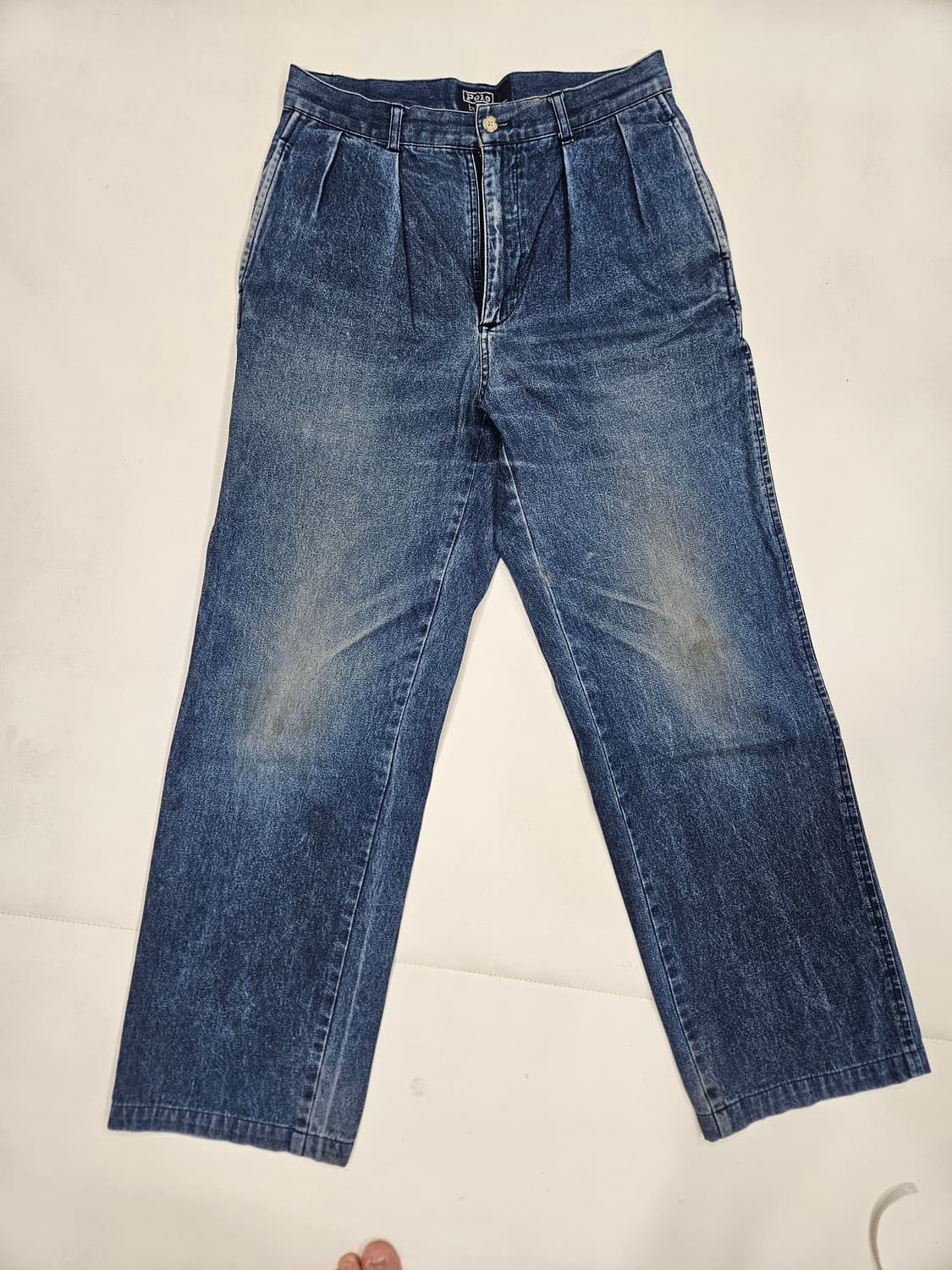 (29) 폴로 데님 투턱 배기슬렉스 상품이미지1