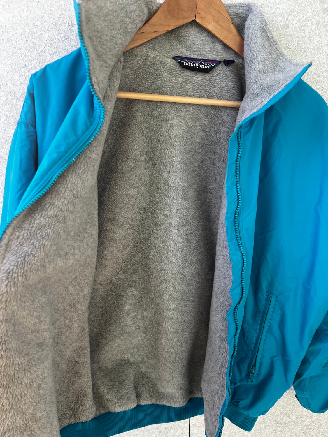 빈티지 파타고니아 90s 쉘드 신칠라 봄버 자켓 틸 그레이 L 상품이미지3