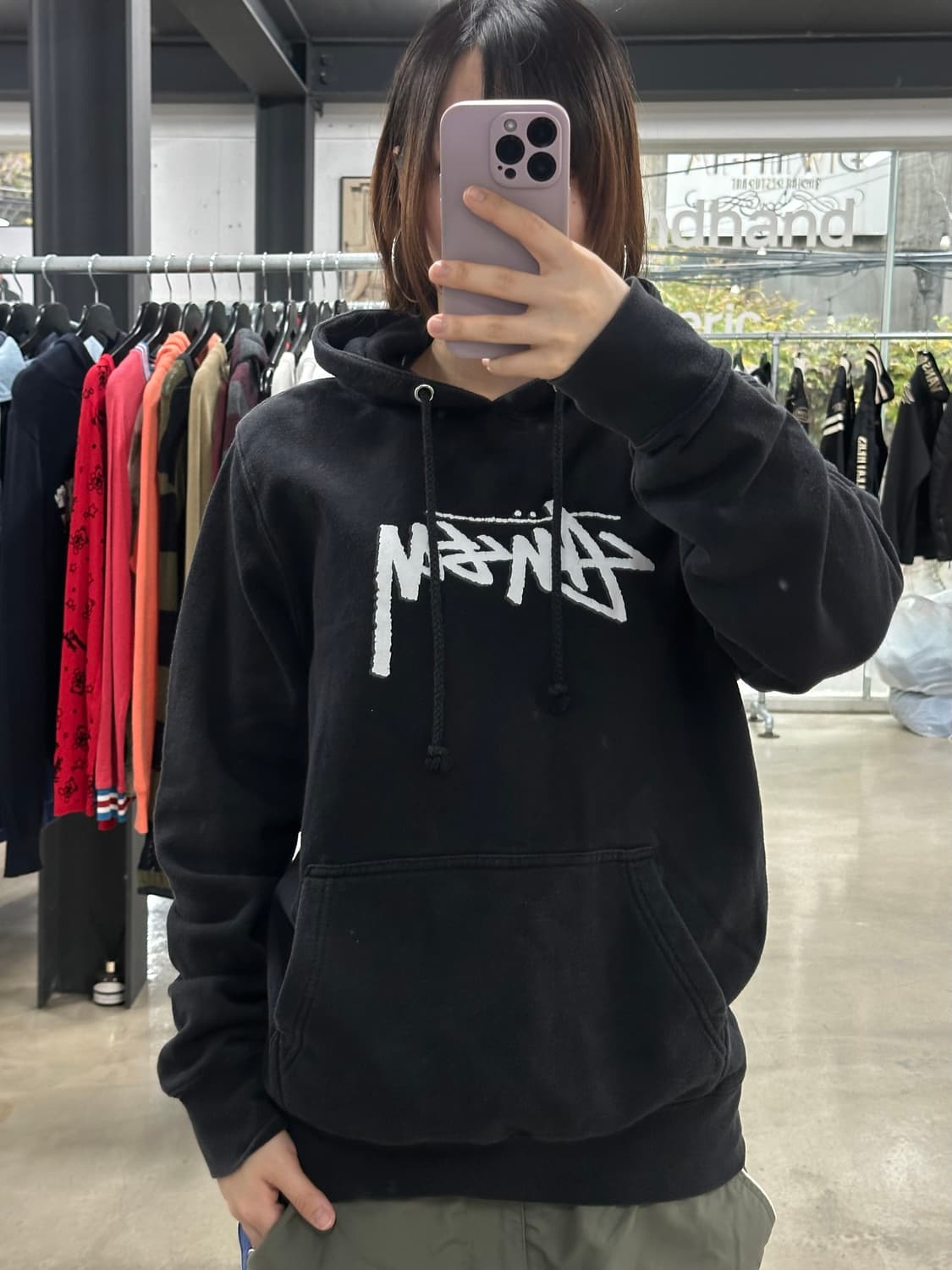 스투시 스탁 빅로고 후드티 상품이미지1