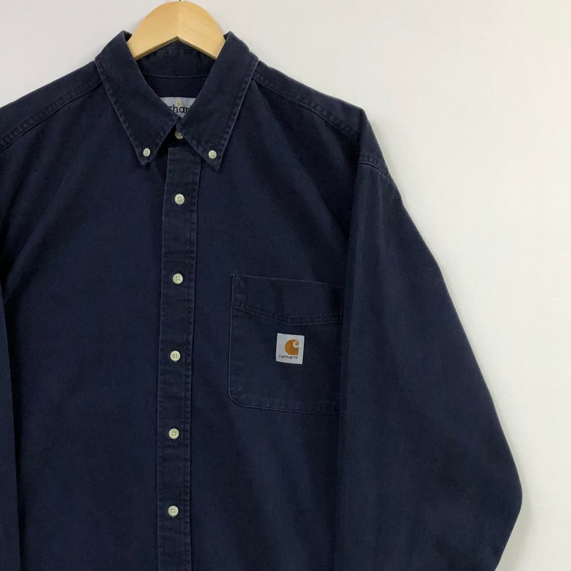 XL 칼하트 네이비 워크 셔츠 상품이미지1