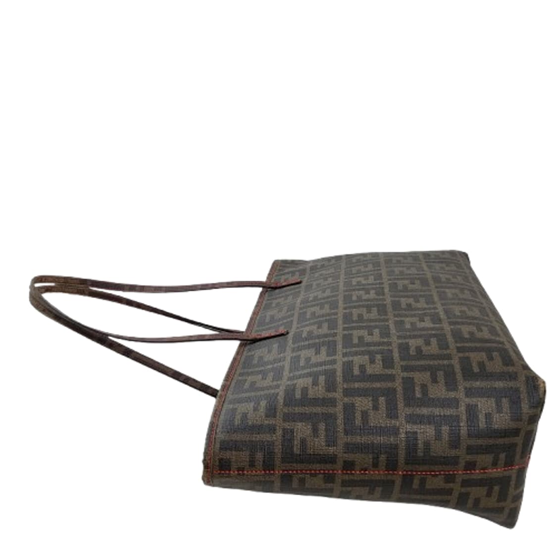 정품 펜디 주카 PVC 타바코브라운 스티치 쇼퍼백 상품이미지5