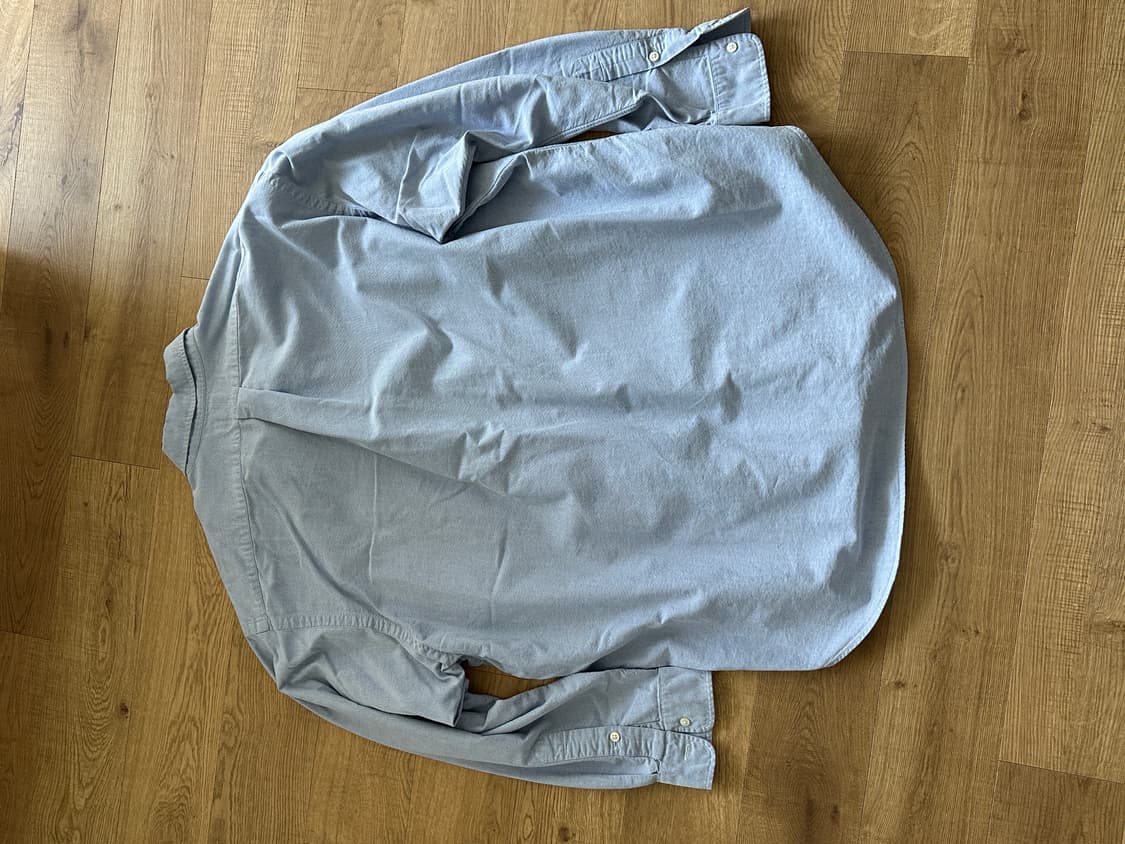 폴로 빅셔츠 블루 컬러 xl 90년대 홍콩산 상품이미지4