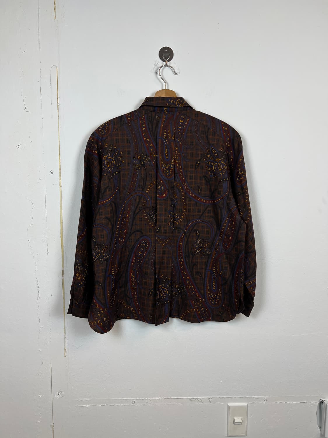 T147 니나리치 페이즐리 패턴 셔츠 SIZE9 상품이미지2